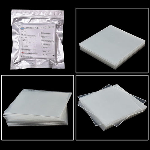 5''x5'' Dental Lab Orthodontic Splint Retainer Slice Vacuum Forming Sheet, Soft Hard 1.0/1.5/2.0mm Thermoforming