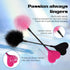 Heart-Shaped Flirting Feather Hand Pat - Black