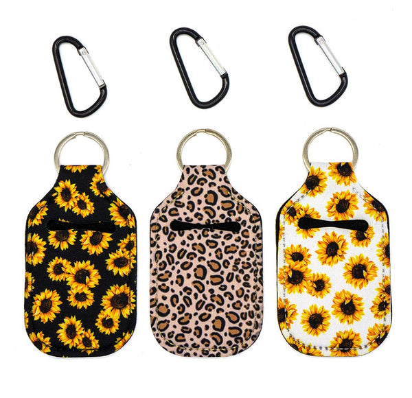 Party Girl Kim Hand Sanitizer Holder - 1 oz Travel Size Hand Sanitizer Keychain Holder,