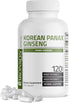 Bronson Korean Panax Ginseng | 120 Capsules - Supports Energy, Endurance, Vitality, Memory, and Mental Performance