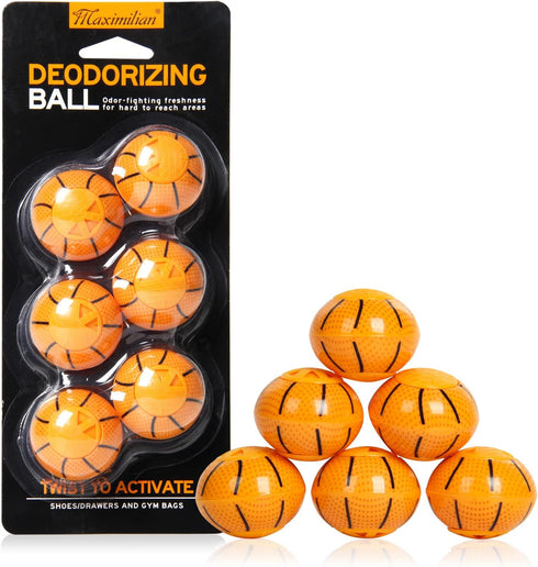 MAXIMILIAN Professional Shoe Deodorizer Balls, Odor-Fighting Freshener for Sneakers, Wardrobe, Bags