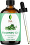 SVA Rosemary Essential Oil, 4 Fl Oz, 100% Natural for Hair, Face, Skin Care, Diffuser, Aromatherapy