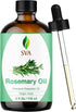 SVA Rosemary Essential Oil, 4 Fl Oz, 100% Natural for Hair, Face, Skin Care, Diffuser, Aromatherapy
