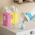 77.8OZ Laundry Detergent Dispenser Container, 3 Pack Liquid Dispenser for Laundry Room, Clear with Labels