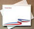 Little Notes by Comptime Patriotic Note Cards (40 Non-foldover Cards and Envelopes) - Premium Cover Stock,