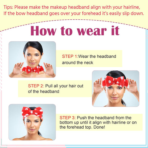 WSYUB Skincare Headband, 6pcs Headband for Washing Face, Spa Headband, Makeup Headband
