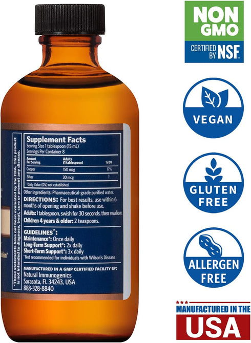 Bio-Active Copper Hydrosol, Daily+ 4-in-1 Wellness Supplement for Joint, Bone, Hair, Skin, Nails & Energy Support