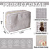 Waterproof Large Makeup Bag Pouch,Nylon Women Travel Toiletry Storage Bag Checkered Cosmetic Bag for Girls,Big Preppy Makeup Organizer Bag Zipper Skincare Bag for Sport Work(Large-Checkered)