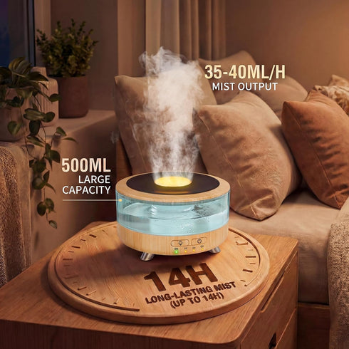 Suaglx 500 9 Essential Oil Diffuser for Home, Aromatherapy Diffuser Oil Machine for Office Room Yoga, Aroma Diffuser
