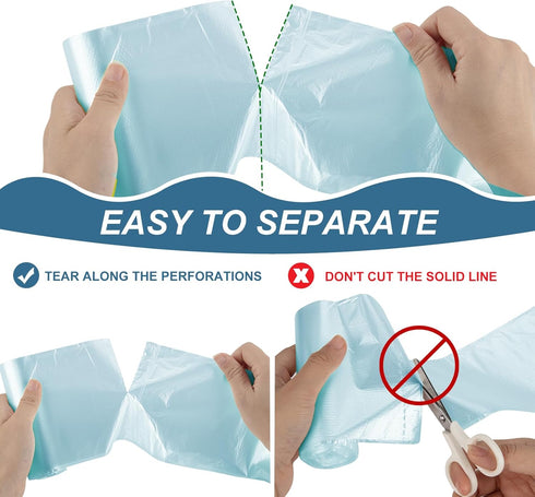 Magesh 4 Gallon Trash Bags, 105 Count, Blue, 45x50cm