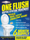 ONE FLUSH Septic Tank Treatment Packets, 6-Month Supply of Easy-Flush Bacteria & Enzyme Packets