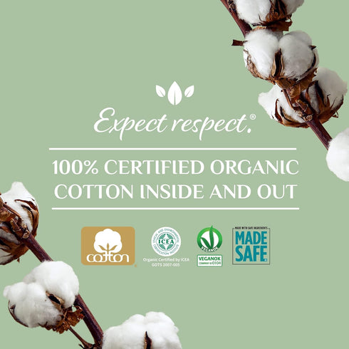 Organyc 100% Organic Cotton Balls, 100 Count for Sensitive Skin