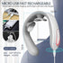 INSHUEY Neck Massager for Pain Relief with Heat Portable Electric Pulse Deep Tissue Trigger Point Cervical Massager