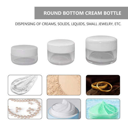 Soft 'N Style Set of 7 Empty Travel Size Bottles, Refillable Cosmetic Container Toiletry Bottles