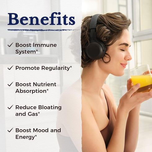 Vitalitown Probiotics + Prebiotics - 60 Billion CFUs, 19 Strains, 60 Delayed Release Veg Caps for Digestive Health