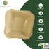 Disposable Palm Leaf Mini Bowl, 3.5" Square, 25 pcs, All Natural and Biodegradable Dipping Bowls for Parties