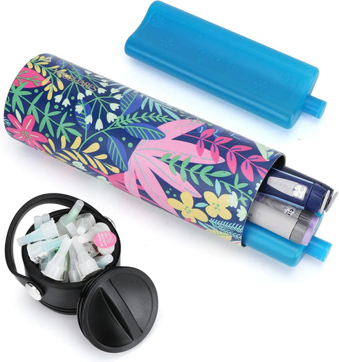 YOUSHARES 24H Insulin Cooler Travel Case, Insulin Pen Cooler Bottle, TSA Approved Ice Pack for Diabetes Travel