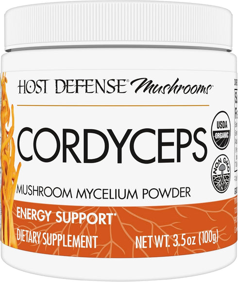 Host Defense Cordyceps Powder - Immune & Energy Support Supplement - Kidney