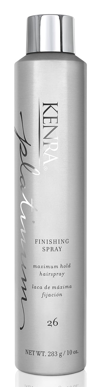 Kenra Platinum Finishing Spray 26 | Maximum Hold Hairspray | All Hair Types | Fast-Drying, Non-Flaking Finish