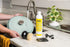 Set 11oz Package 5 Set Lodge Enameled Cast Iron & Ceramic Stoneware Cleaner Care Kit - Includes Cleaner, Black Pan