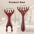 Xinjoduz 2 PCS Wood Head Massager Scalp Stress Relax, Therapy Comb Scratcher Massager Tool for Deep Relaxation