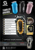 SHAKESPHERE Shaker Bottle, 24oz Leak Proof Protein Shaker for Pre Workout, Smoothies, BPA-Free, Matte Black