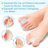 Povihome 10 Pack Gel Bunion & Toe Spacers - Separators and Straightener Orthotics for Bunion Pain Relief, S Size