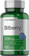 Horbaach Bilberry Fruit Extract 1200mg | 100 Capsules | Vegetarian, Non-GMO, Gluten Free Supplement