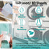Pure Cycle Laundry Detergent Sheets - No Spill Travel Pack, 160 Loads, Fragrance Free
