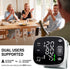 Oklar Blood Pressure Monitor - Rechargeable Wrist Digital BP Machine with LED Display, Voice Broadcast, 240 Memory