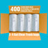 2-4 Gallon Trash Bags, 400 Count Bulk, Clear Plastic Recycling Bags, Small Multi-purpose Garbage Bags for Business Home Bathroom Kitchen Commercial and Industrial by BEIDOU-PAC