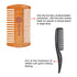 TecUnite Mustache Scissors Grooming Kit for Men, Beard Trimmer Set with 2 Combs and 2 Scissors