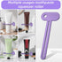 Ymapinc 5Pcs Metal Toothpaste Squeezer Tool, Tube Roller Squeezer for All Tubes, Toothpaste, Hand Cream, Cosmetics