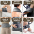Microwave Heating Pad for Neck and Shoulders, 33 x 5" Moist Heat Pack, Reusable Herbal Nature Calming Portable Grey