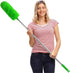 DELUX Microfiber Duster, 100 inches Extendable with Bendable Head, Green Cleaning Tool