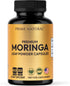 Immune 60 Count Moringa Powder Capsules - Pure Moringa Powder, Energy, Skin, & Gut Health Superfood, Rich