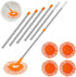 Wall Cleaner Mop with 90" Long Handle, Baseboard Cleaner Tool Duster, Round Dust Mop with 5 Replacement Pads