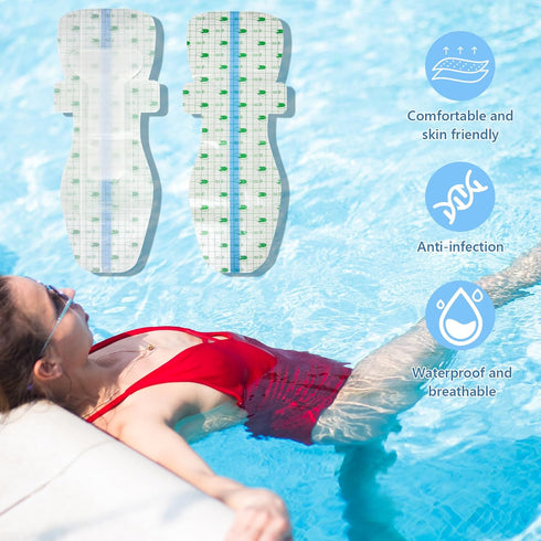 NCHEMDL 10 Swimming Swimming,Bathing,Water PCS Waterproof Pads for Women, Private Patches Waterproof Period Pads Skin