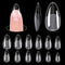 MEKK Medium Almond Nail Tips, 240PCS Full Cover Half Matte Soft Gel Nail Tips for Home DIY & Salon Use