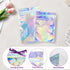 Resealable Foil Pouch Mylar Sample Bag, 5.5x7 inch Holographic Packaging Bags, Great for Small Business and Party Favor