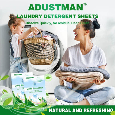 Laundry Detergent Sheets (Strips), 124 Loads, 2 Pack, Fresh Breeze Liquid-Less Technology