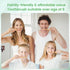 10 Pack Bamboo Toothbrushes with Soft Bristles, Biodegradable BPA Free Eco-Friendly Wooden Organic Toothbrush