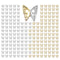 180pcs Butterfly Nail Charms Bulk 3D Golden Silver Butterflies Charms for Acrylic Nails, Nail Alloy Studs Charms Nail Art Jewels Decor Supplies Accessories for Nails Face Makeup Body DIY Crafts