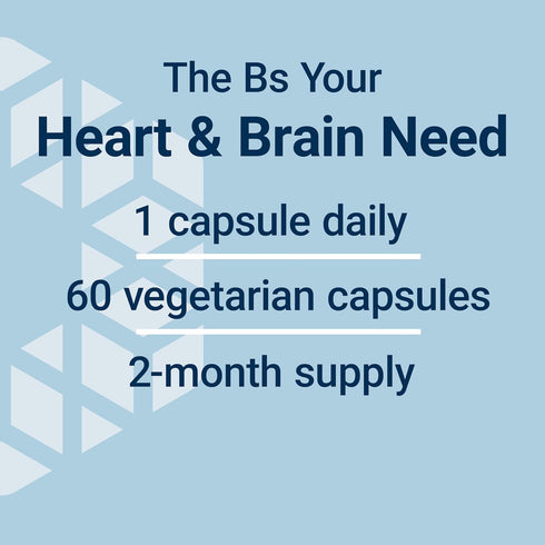 Life Extension Homocysteine Resist, Heart & Brain Cognitive Health Support Supplement, 60 Vegetarian Capsules