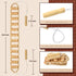 HTHLNG Wood Therapy Massage Tools, Wood Back Roller Wooden Massage Roller Rope Maderoterapia Kit for Deep Tissue