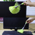 WOVTE 3 Pack Fluffy Microfiber Kitchen Duster, Mini Dusting Wand for Laptop, Keyboard, Computer Screen Cleaner (Blue,