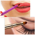TOODOO 3 Pieces Lip Brush, Retractable Lipstick Liner Brush, Dual-ended Foundation Makeup Brush with Cap