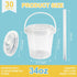 TTzycc 30 Sets 34 oz Drink Buckets with Lids and Straws, Reusable Clear Plastic Party Cups for Iced Coffee, Smoothies