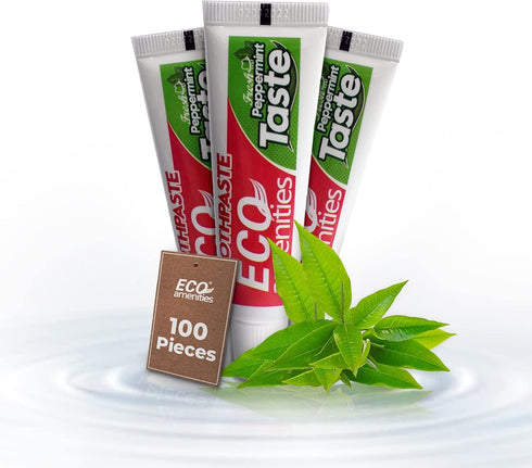 ECO amenities Travel Toothpaste Tubes - TSA-Approved Bulk Toothpaste - Peppermint Flavor