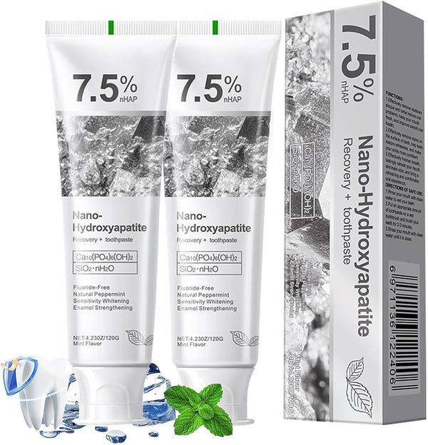 MiaSarah Nano-Hydroxyapatite Recovery Toothpaste 7.5, Gentle and Effective Formula,Fluoride-Free Toothpaste for Sensitive Teeth